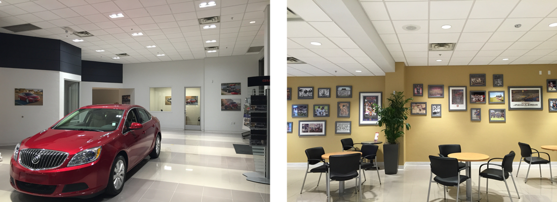 Art hanging at Royal Buick